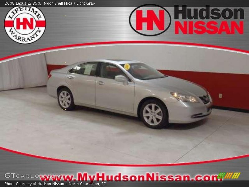 Moon Shell Mica / Light Gray 2008 Lexus ES 350