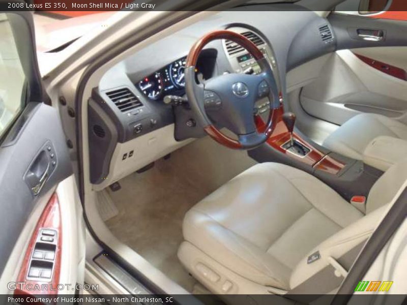 Moon Shell Mica / Light Gray 2008 Lexus ES 350
