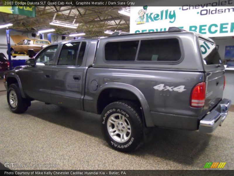 Graphite Metallic / Dark Slate Gray 2003 Dodge Dakota SLT Quad Cab 4x4