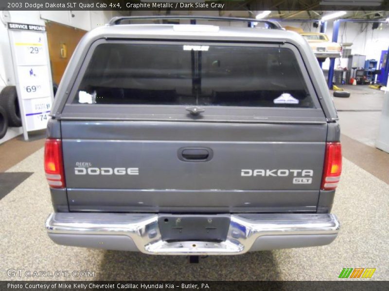Graphite Metallic / Dark Slate Gray 2003 Dodge Dakota SLT Quad Cab 4x4