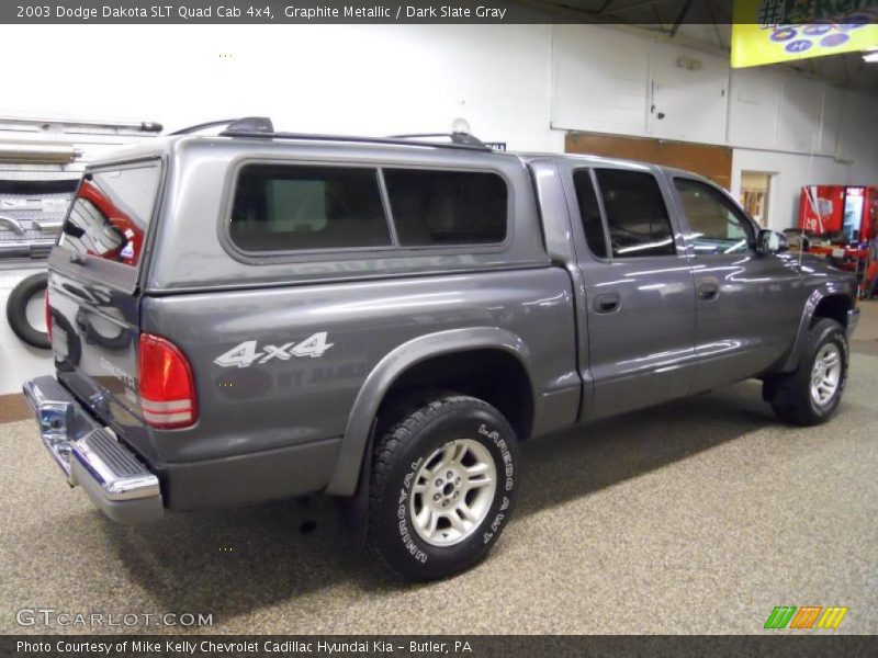 Graphite Metallic / Dark Slate Gray 2003 Dodge Dakota SLT Quad Cab 4x4