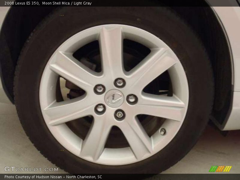 Moon Shell Mica / Light Gray 2008 Lexus ES 350