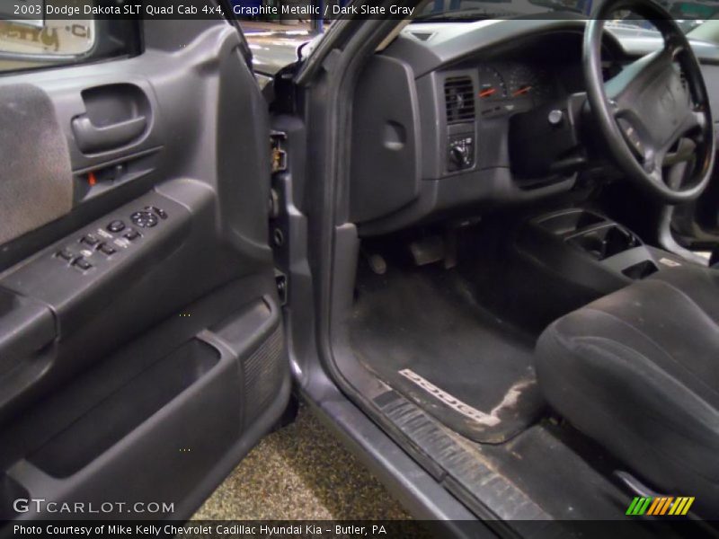 Graphite Metallic / Dark Slate Gray 2003 Dodge Dakota SLT Quad Cab 4x4