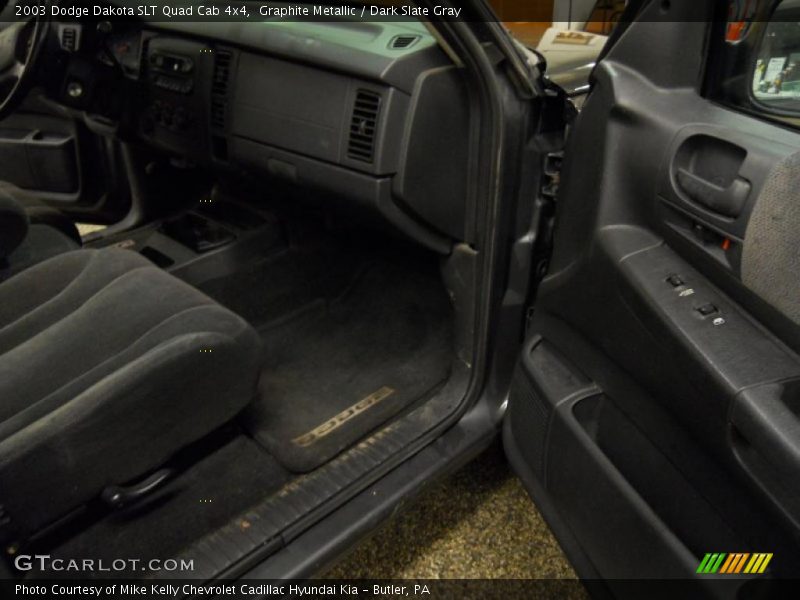 Graphite Metallic / Dark Slate Gray 2003 Dodge Dakota SLT Quad Cab 4x4
