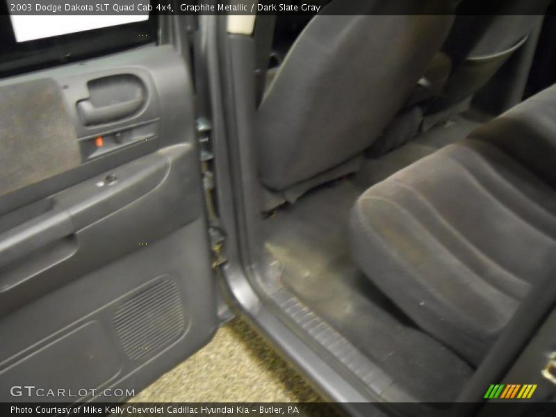 Graphite Metallic / Dark Slate Gray 2003 Dodge Dakota SLT Quad Cab 4x4
