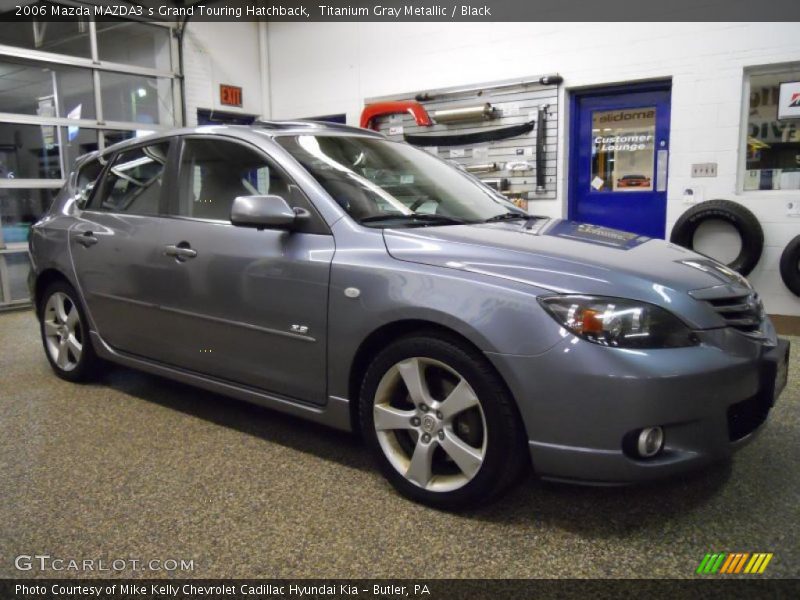 Titanium Gray Metallic / Black 2006 Mazda MAZDA3 s Grand Touring Hatchback