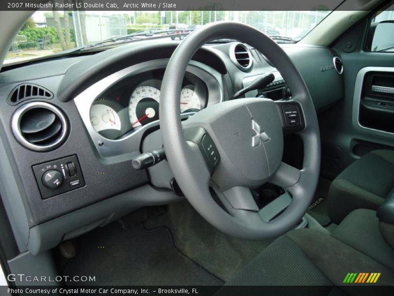 Arctic White / Slate 2007 Mitsubishi Raider LS Double Cab