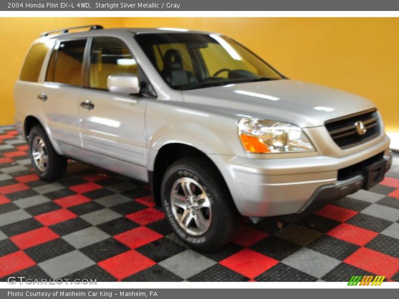 Starlight Silver Metallic / Gray 2004 Honda Pilot EX-L 4WD