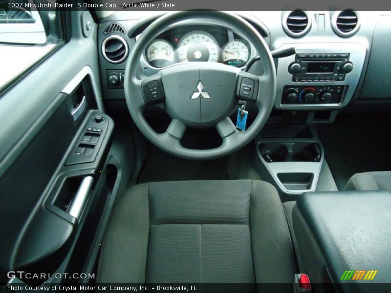 Arctic White / Slate 2007 Mitsubishi Raider LS Double Cab