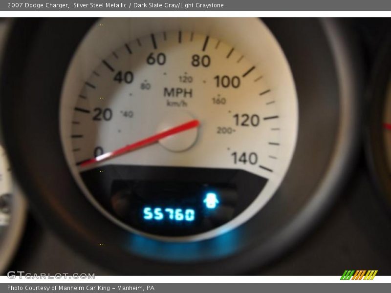 Silver Steel Metallic / Dark Slate Gray/Light Graystone 2007 Dodge Charger