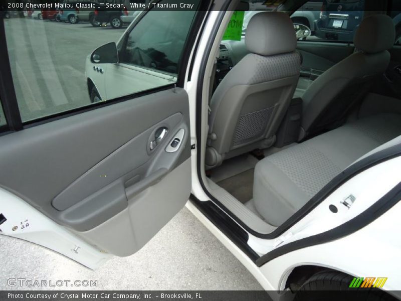White / Titanium Gray 2008 Chevrolet Malibu Classic LT Sedan