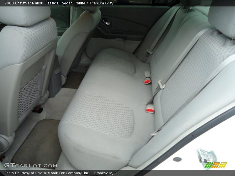 White / Titanium Gray 2008 Chevrolet Malibu Classic LT Sedan