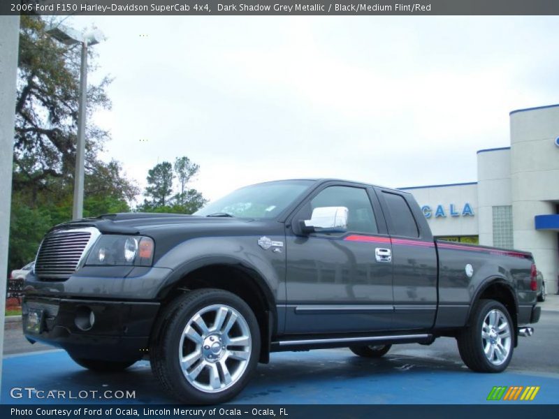 Dark Shadow Grey Metallic / Black/Medium Flint/Red 2006 Ford F150 Harley-Davidson SuperCab 4x4