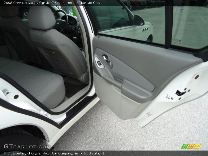 White / Titanium Gray 2008 Chevrolet Malibu Classic LT Sedan