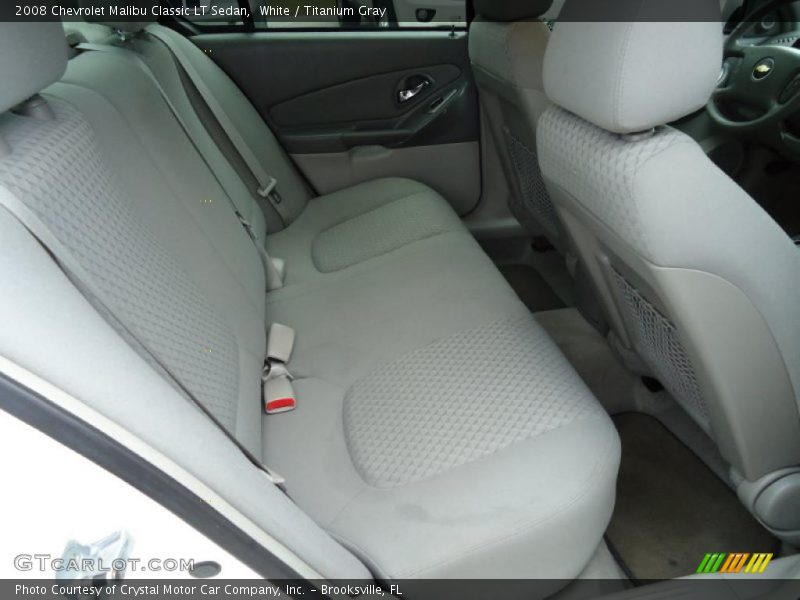 White / Titanium Gray 2008 Chevrolet Malibu Classic LT Sedan