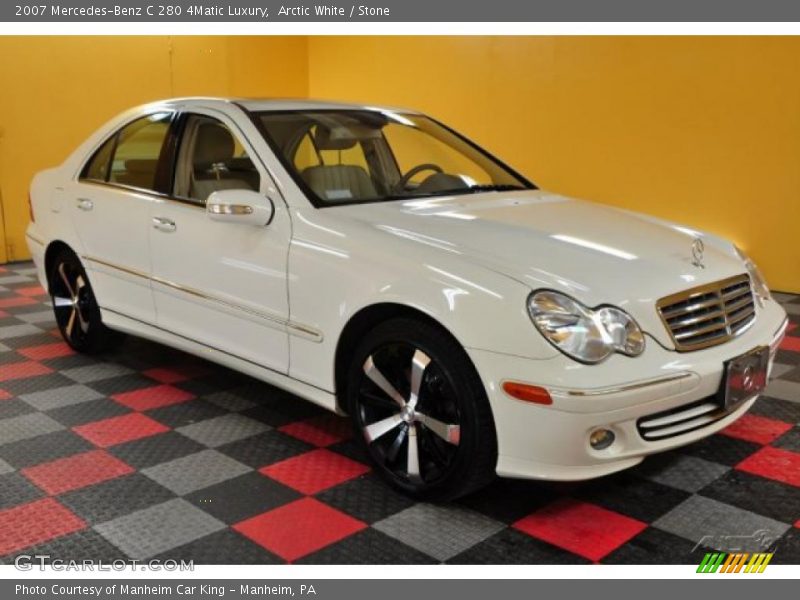 Arctic White / Stone 2007 Mercedes-Benz C 280 4Matic Luxury