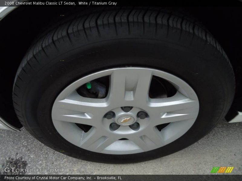 White / Titanium Gray 2008 Chevrolet Malibu Classic LT Sedan