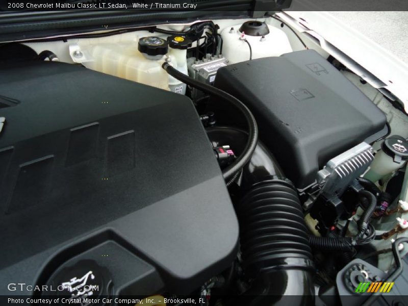 White / Titanium Gray 2008 Chevrolet Malibu Classic LT Sedan