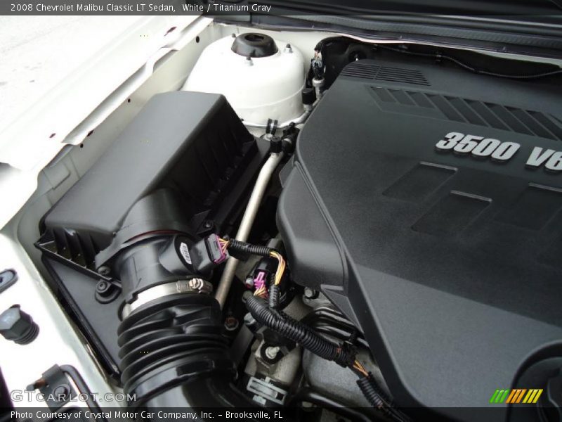 White / Titanium Gray 2008 Chevrolet Malibu Classic LT Sedan