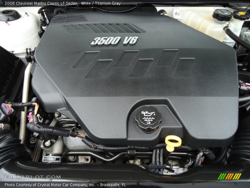 White / Titanium Gray 2008 Chevrolet Malibu Classic LT Sedan