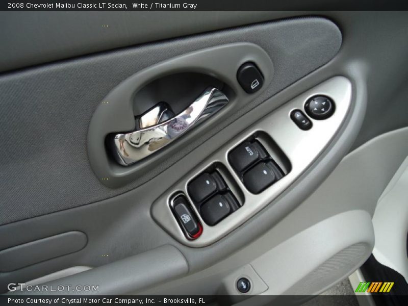 White / Titanium Gray 2008 Chevrolet Malibu Classic LT Sedan