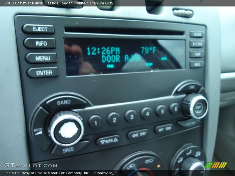 White / Titanium Gray 2008 Chevrolet Malibu Classic LT Sedan