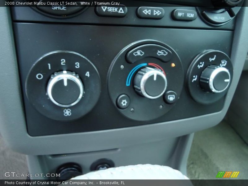 White / Titanium Gray 2008 Chevrolet Malibu Classic LT Sedan