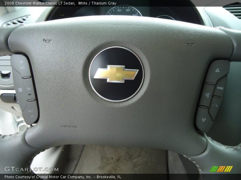 White / Titanium Gray 2008 Chevrolet Malibu Classic LT Sedan