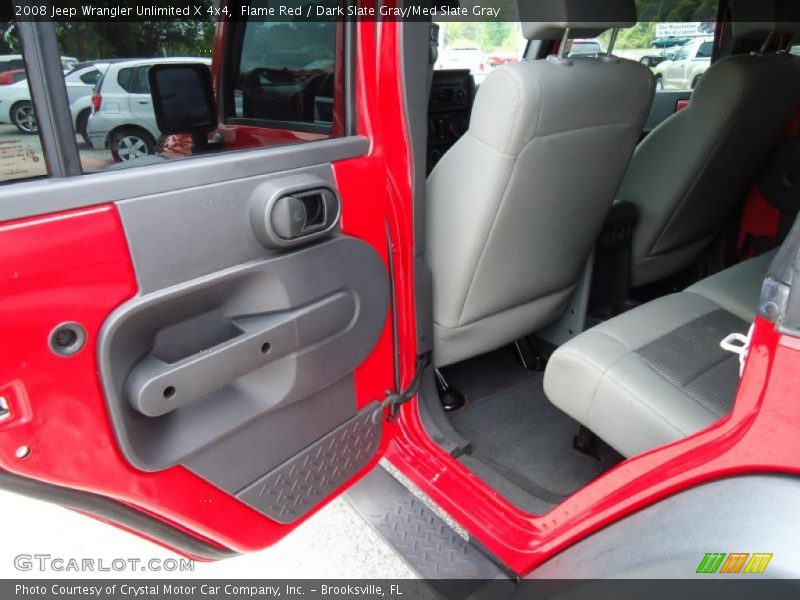Flame Red / Dark Slate Gray/Med Slate Gray 2008 Jeep Wrangler Unlimited X 4x4