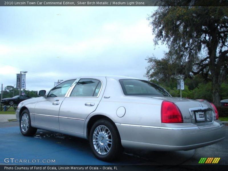 Silver Birch Metallic / Medium Light Stone 2010 Lincoln Town Car Continental Edition