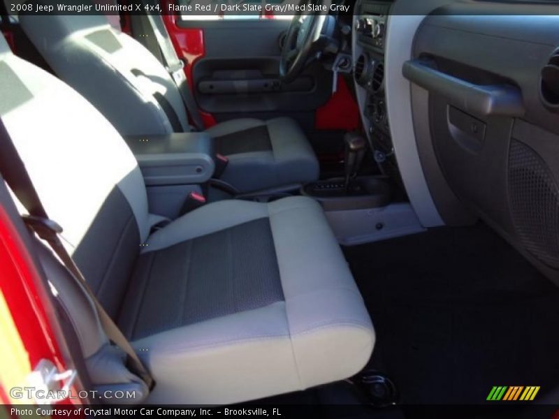 Flame Red / Dark Slate Gray/Med Slate Gray 2008 Jeep Wrangler Unlimited X 4x4