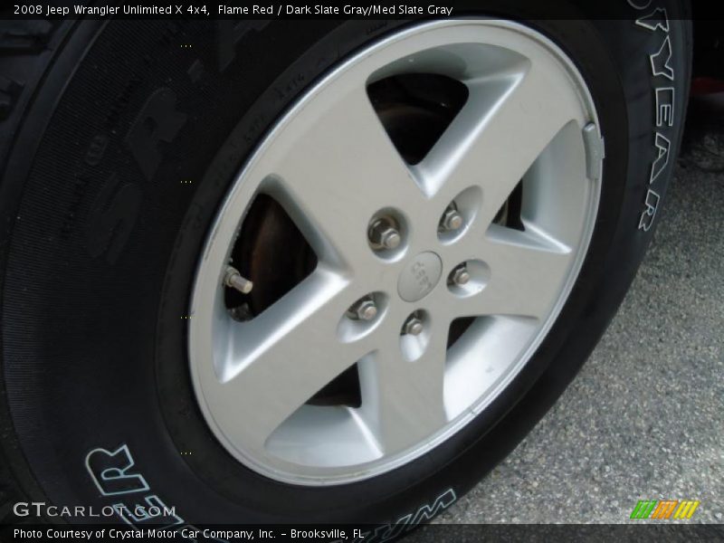 Flame Red / Dark Slate Gray/Med Slate Gray 2008 Jeep Wrangler Unlimited X 4x4