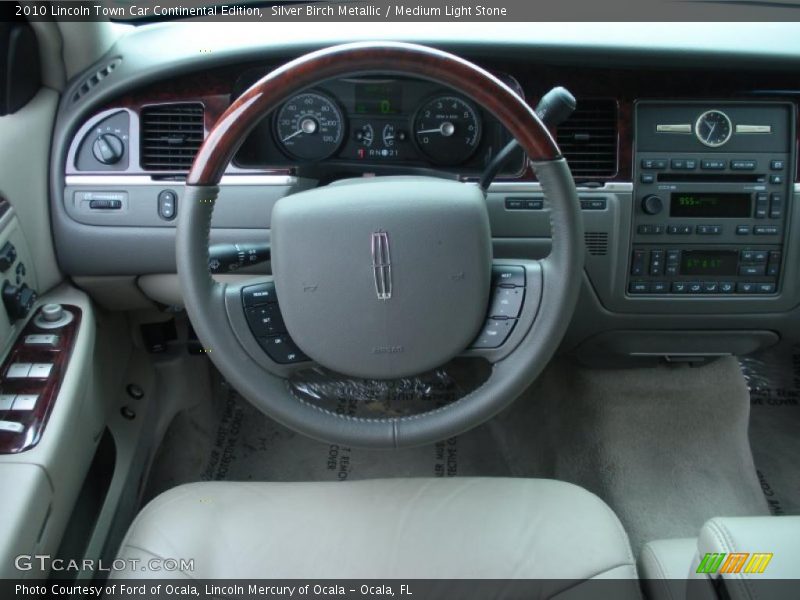 Silver Birch Metallic / Medium Light Stone 2010 Lincoln Town Car Continental Edition