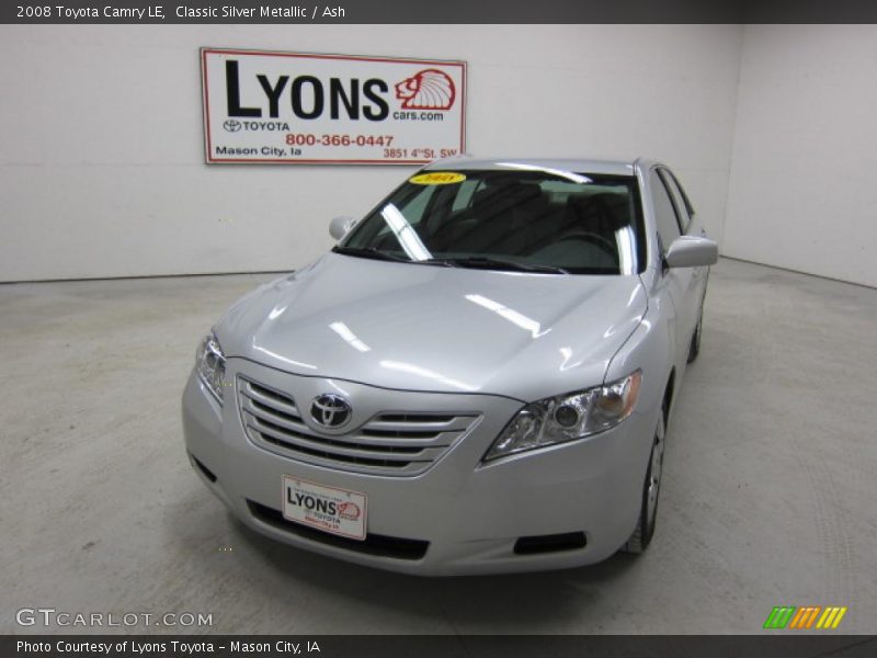 Classic Silver Metallic / Ash 2008 Toyota Camry LE