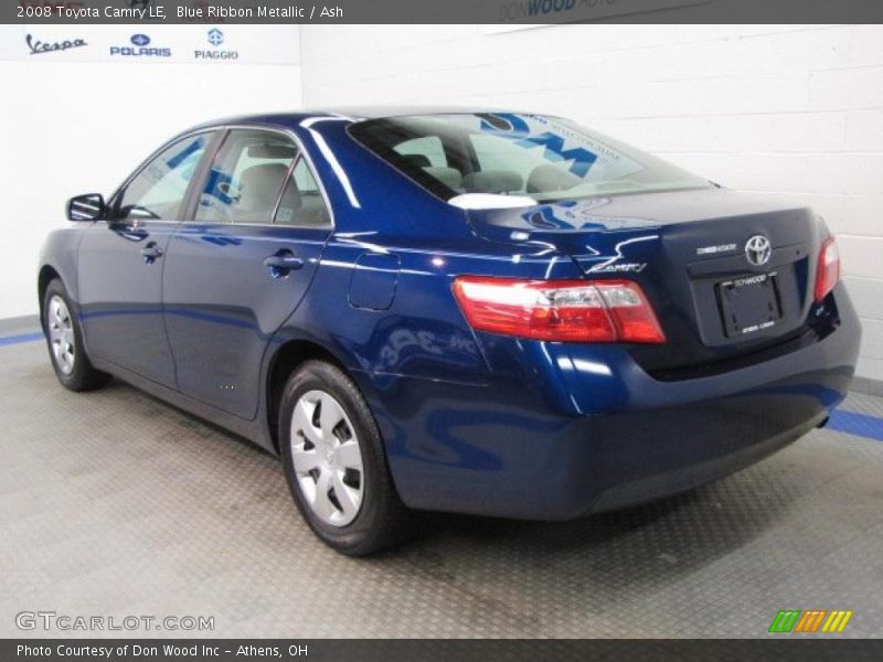 Blue Ribbon Metallic / Ash 2008 Toyota Camry LE