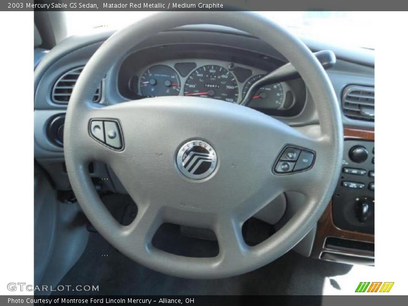 Matador Red Metallic / Medium Graphite 2003 Mercury Sable GS Sedan