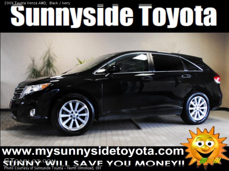 Black / Ivory 2009 Toyota Venza AWD