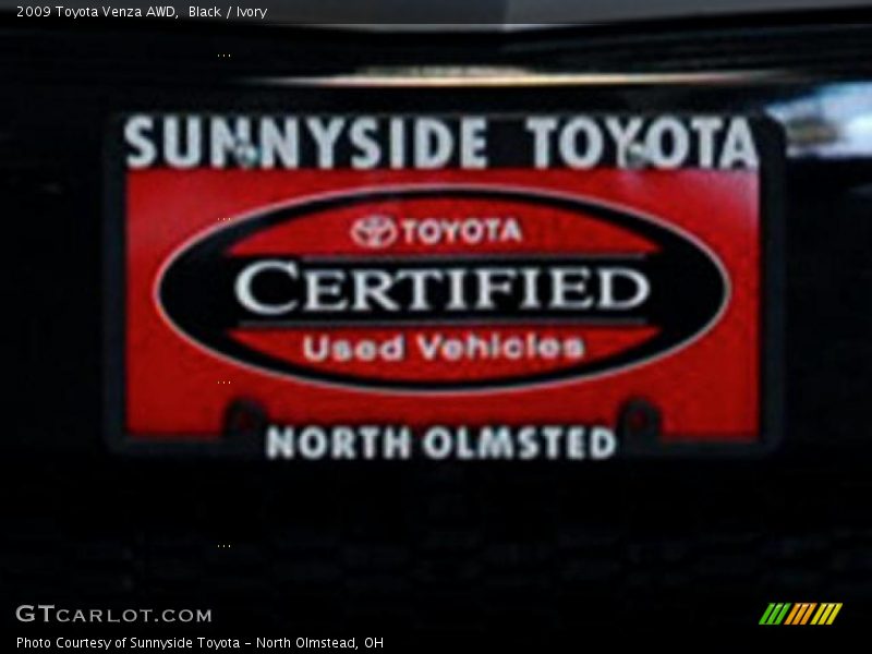 Black / Ivory 2009 Toyota Venza AWD