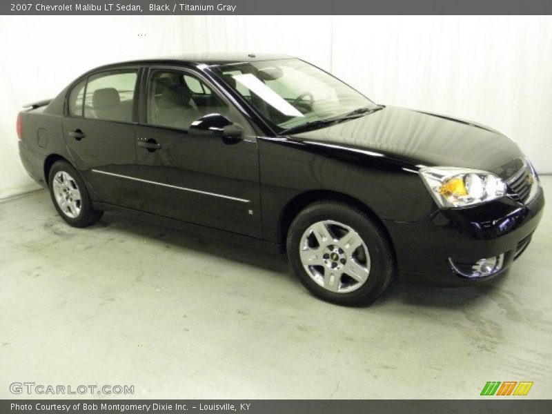 Black / Titanium Gray 2007 Chevrolet Malibu LT Sedan