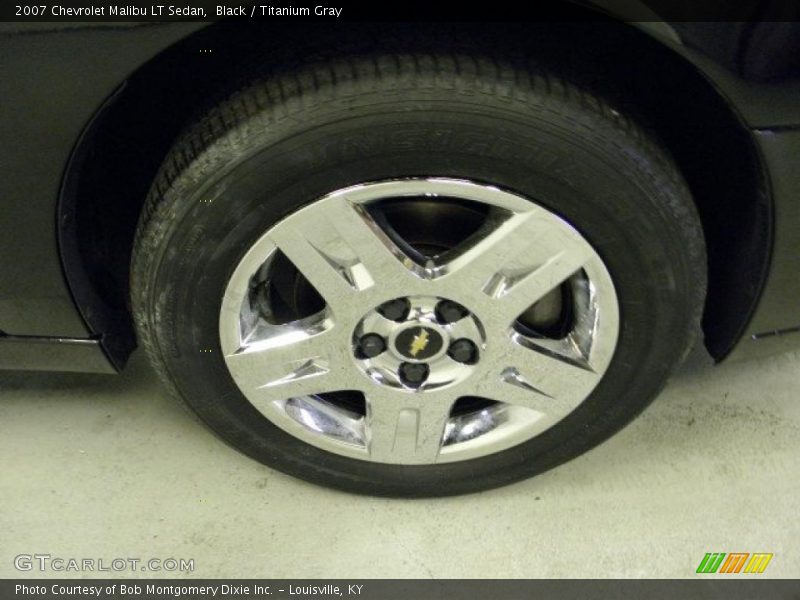 Black / Titanium Gray 2007 Chevrolet Malibu LT Sedan