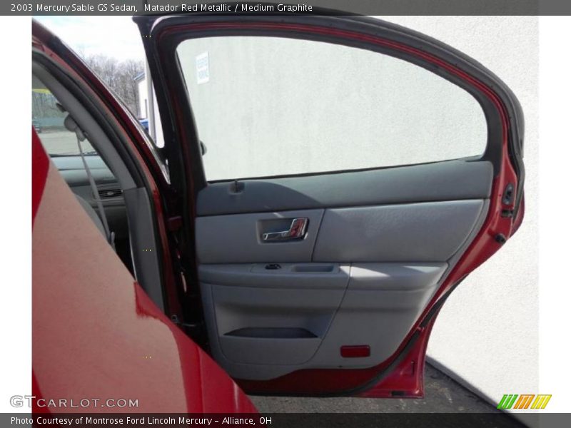 Matador Red Metallic / Medium Graphite 2003 Mercury Sable GS Sedan