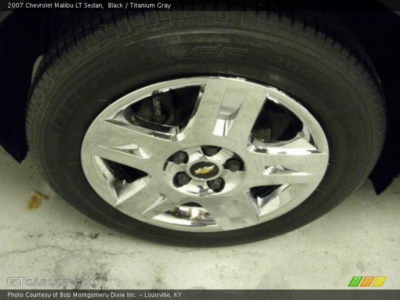 Black / Titanium Gray 2007 Chevrolet Malibu LT Sedan