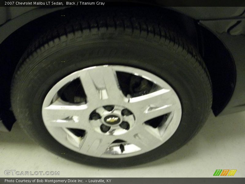 Black / Titanium Gray 2007 Chevrolet Malibu LT Sedan