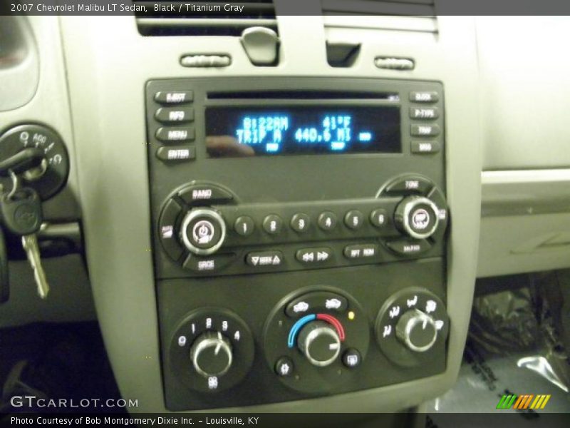 Black / Titanium Gray 2007 Chevrolet Malibu LT Sedan