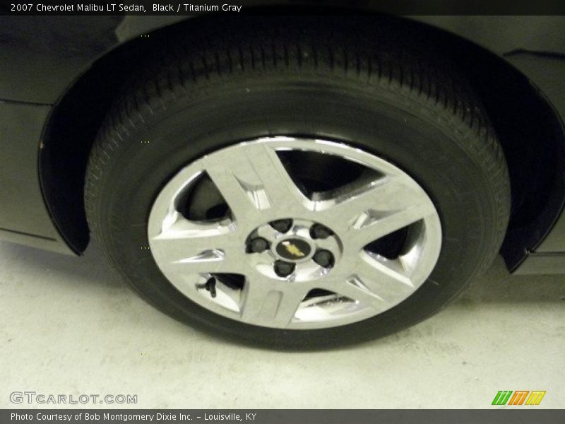 Black / Titanium Gray 2007 Chevrolet Malibu LT Sedan