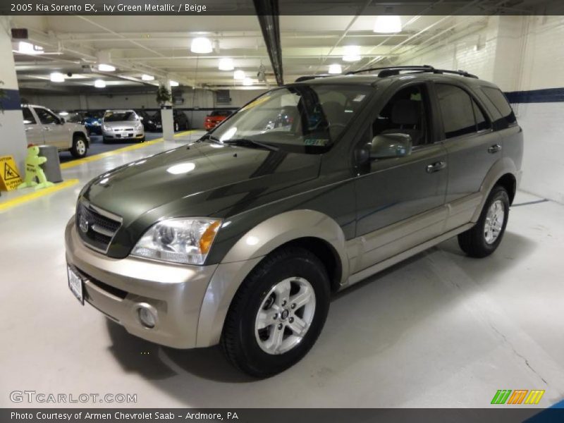 Ivy Green Metallic / Beige 2005 Kia Sorento EX
