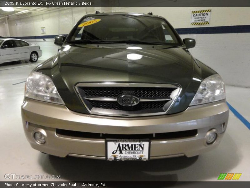 Ivy Green Metallic / Beige 2005 Kia Sorento EX