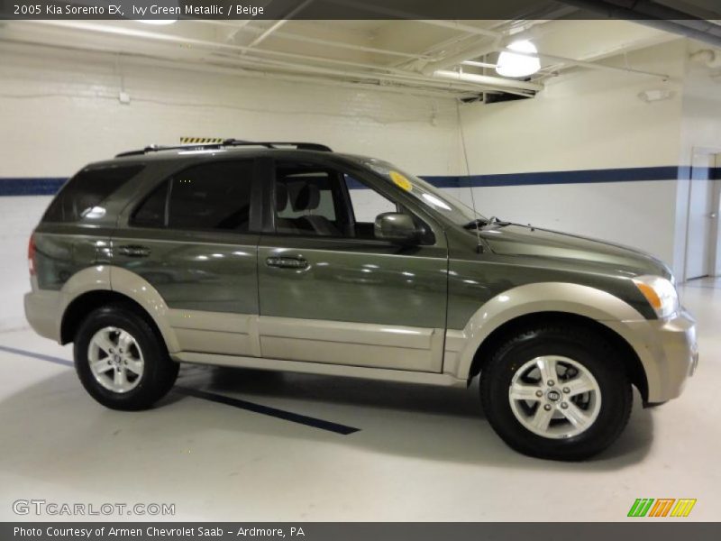 Ivy Green Metallic / Beige 2005 Kia Sorento EX