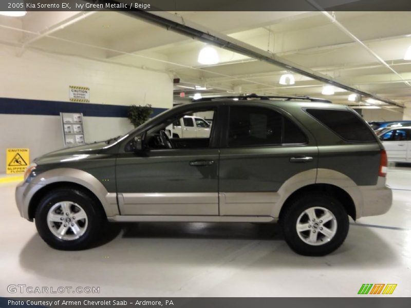 Ivy Green Metallic / Beige 2005 Kia Sorento EX