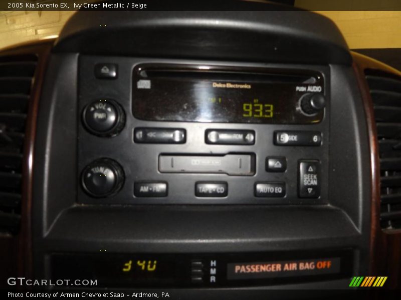 Ivy Green Metallic / Beige 2005 Kia Sorento EX